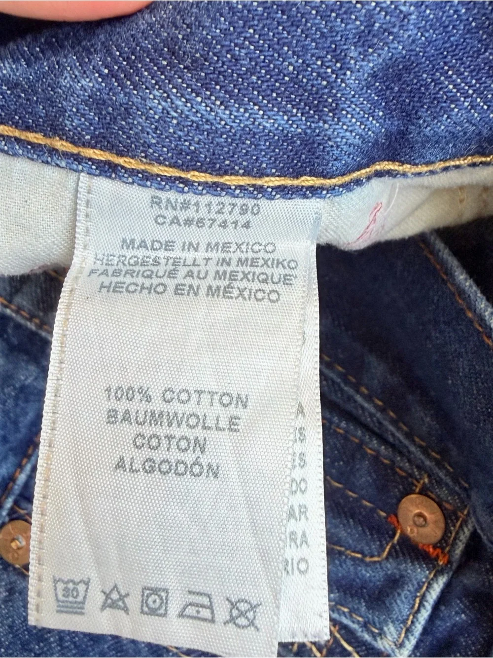 True Religion World Tour Section Straight Jeans Men’s 33 Blue Flap Pocket USA